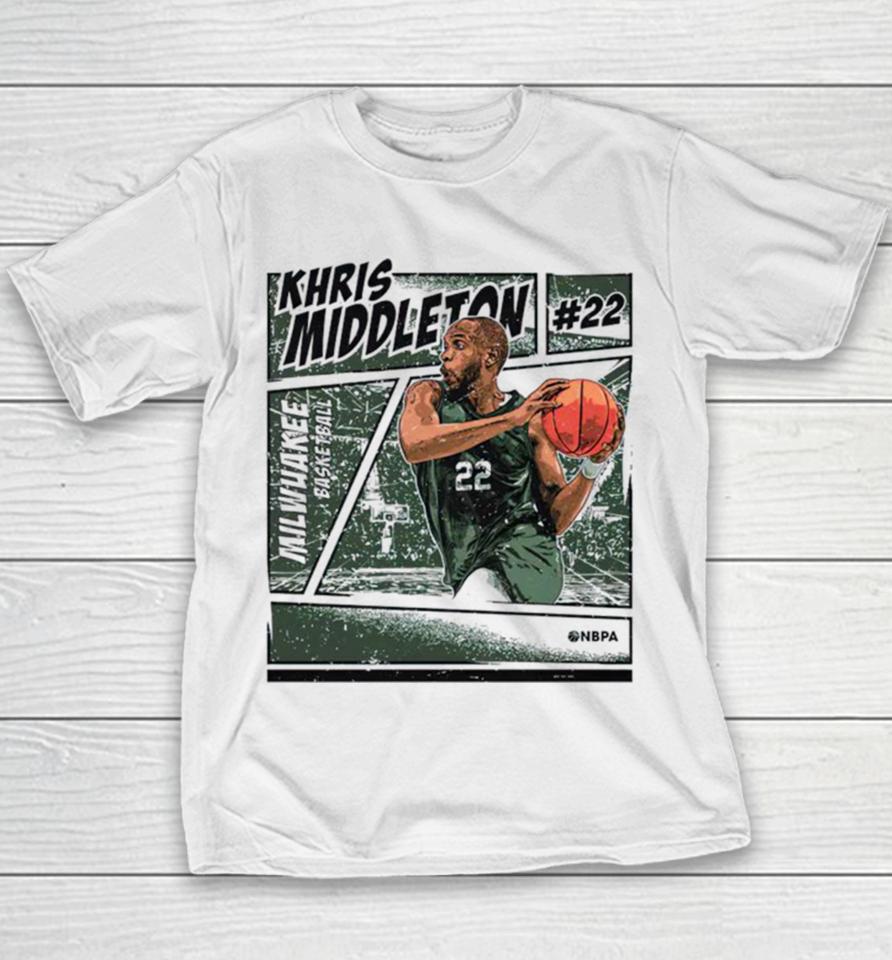 Khris Middleton Milwaukee Comic Slam Dunk Youth T-Shirt