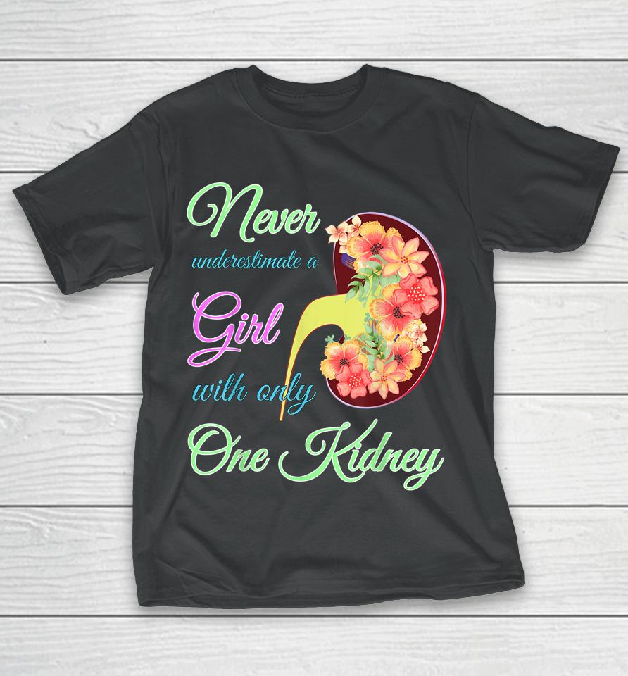 Kidney Disease Awareness Girl Donor Organ To Transplant Dad T-Shirt