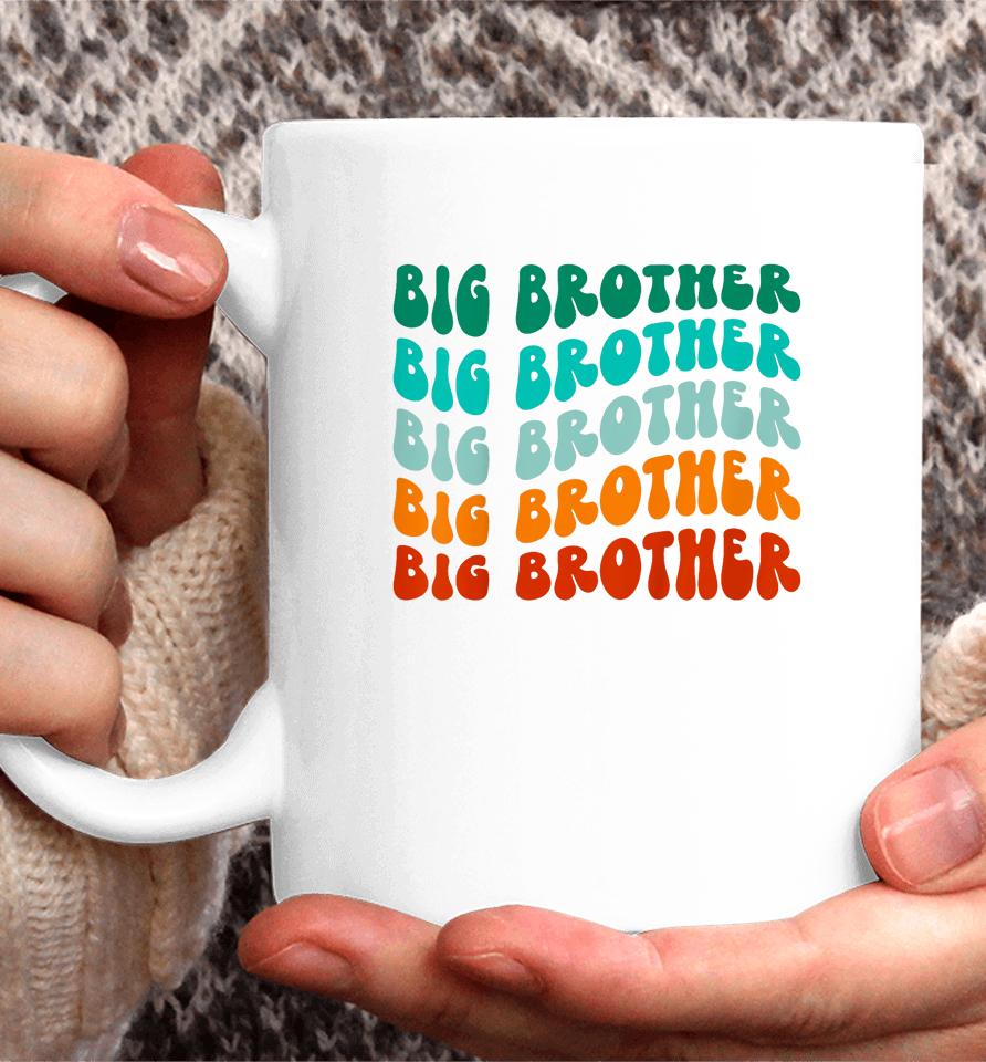 Kids Big Brother Shirt Boys Toddler Big Bro Sibling Announcement Coffee Mug