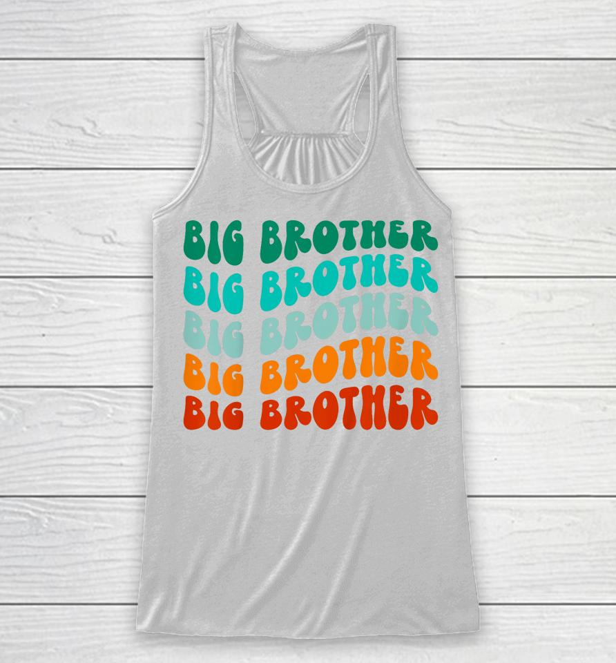 Kids Big Brother Shirt Boys Toddler Big Bro Sibling Announcement Racerback Tank