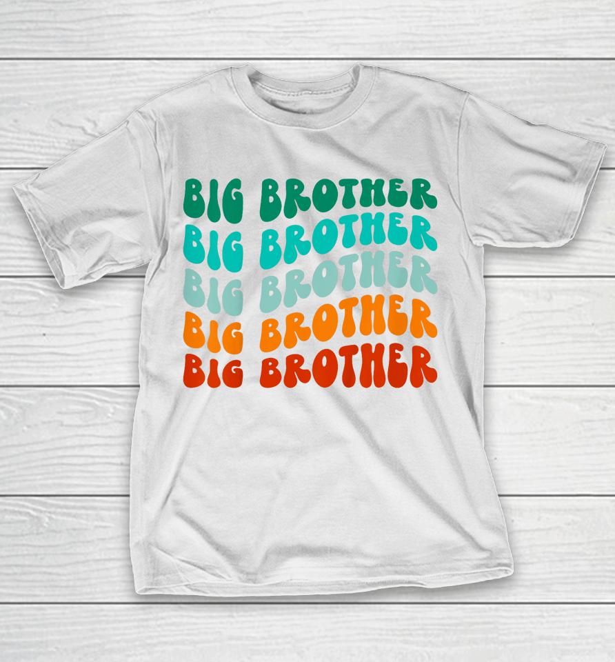 Kids Big Brother Shirt Boys Toddler Big Bro Sibling Announcement T-Shirt