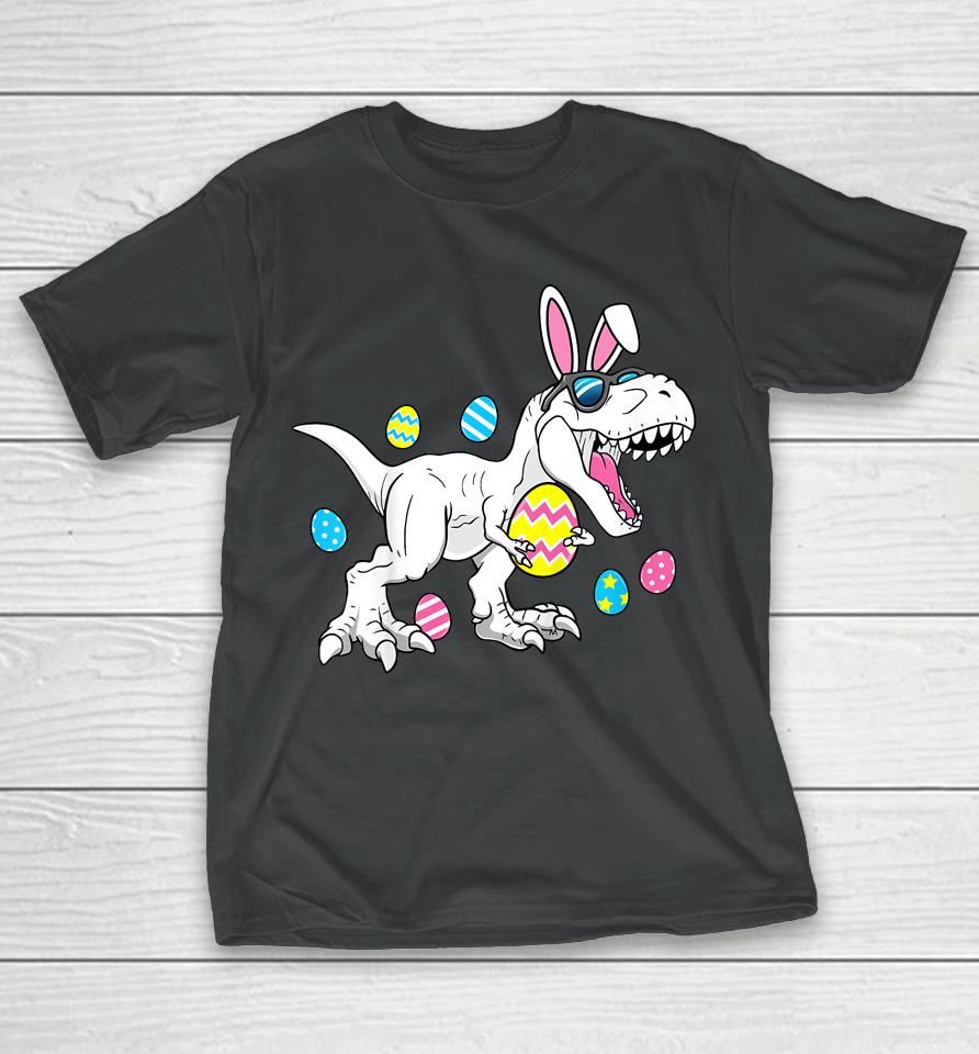 Kids Boys Easter Dinosaur Shirt Egg A Saurus Trex T-Shirt