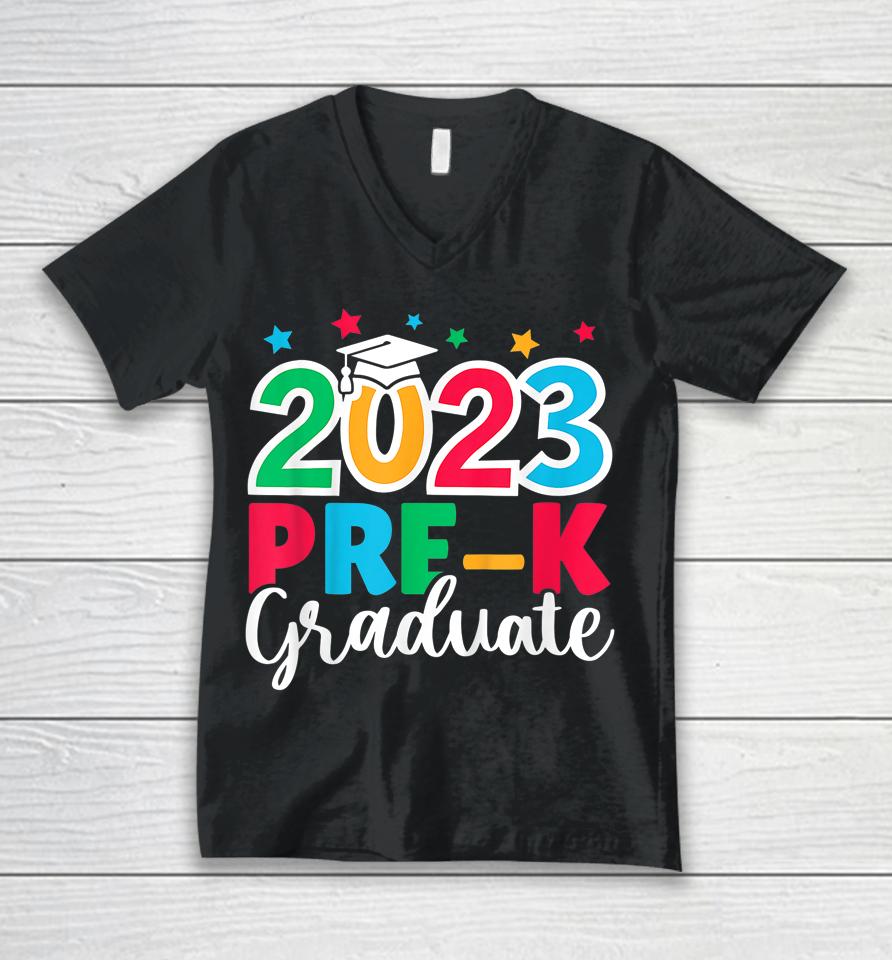 Kids Pre-K Graduate Grad Pre-K Graduation 2023 Last Day Of School Unisex V-Neck T-Shirt