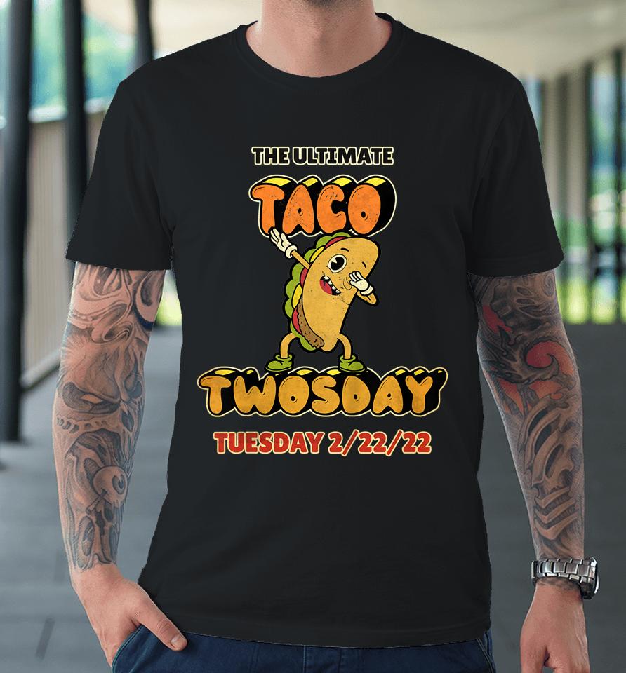 Kids Taco Twosday Boys Girls Vintage Funny Cartoon Dabbing Taco Premium T-Shirt