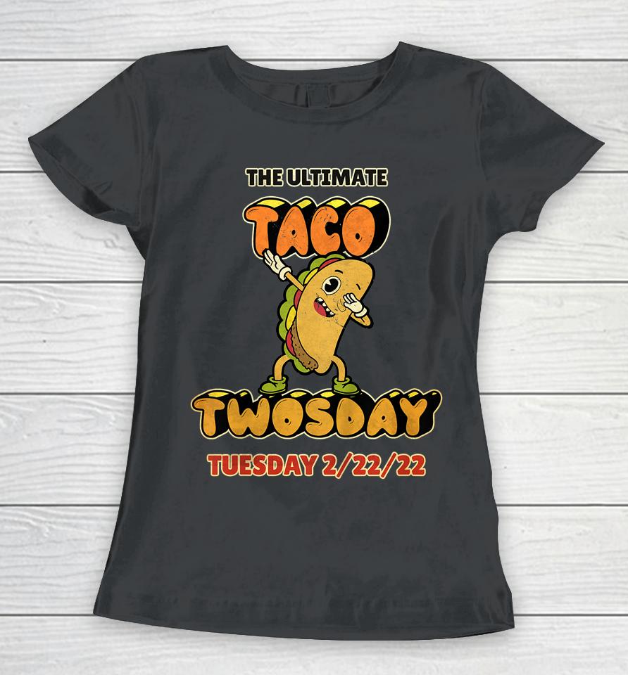 Kids Taco Twosday Boys Girls Vintage Funny Cartoon Dabbing Taco Women T-Shirt