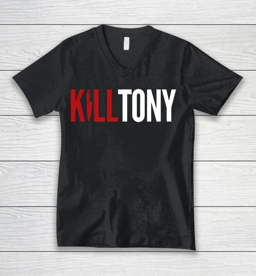 Kill Tony Merch Kill Tony Unisex V-Neck T-Shirt