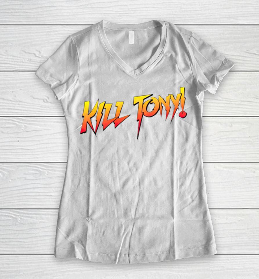 Kill Tony Rowdy Women V-Neck T-Shirt