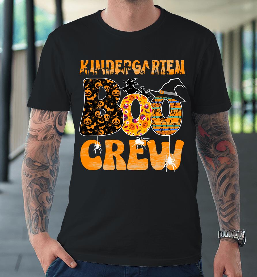 Kindergarten Boo Crew Vintage Halloween Costumes For Teacher Premium T-Shirt