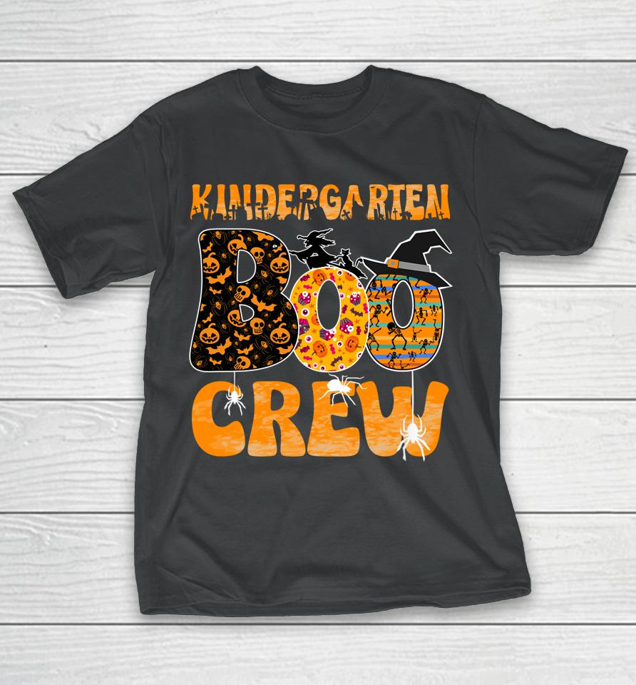Kindergarten Boo Crew Vintage Halloween Costumes For Teacher T-Shirt