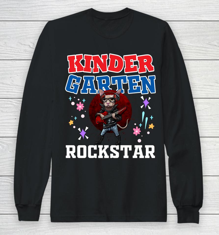 Kindergarten Rock And Roll Star School Long Sleeve T-Shirt