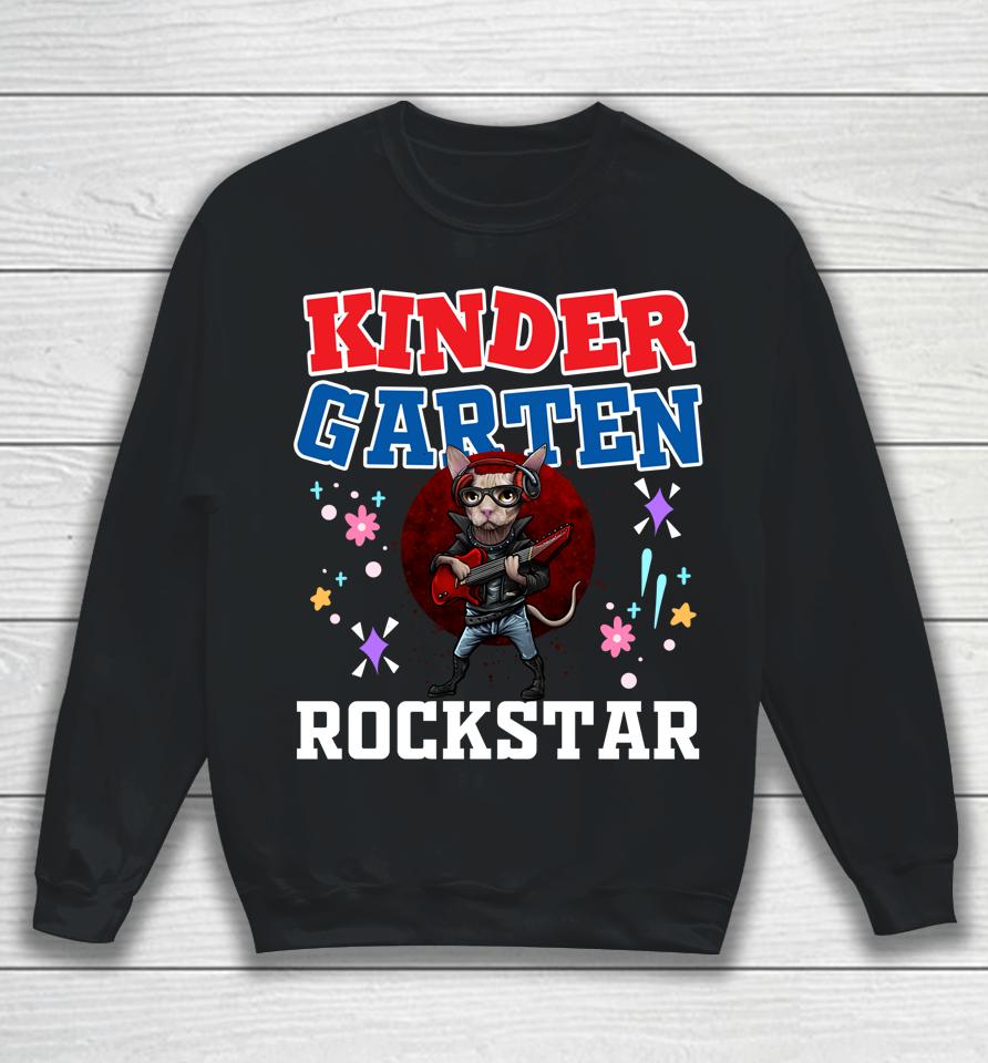 Kindergarten Rock And Roll Star School Sweatshirt