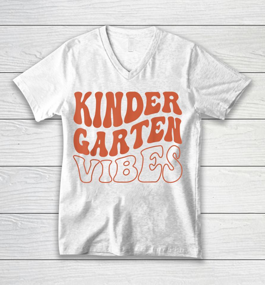 Kindergarten Vibes Back To School Unisex V-Neck T-Shirt