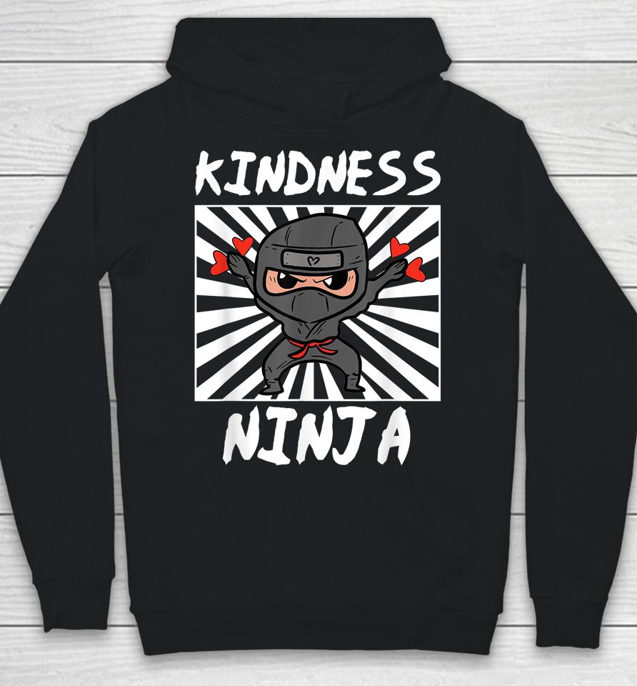 Kindness Ninja Funny Unity Day Orange Anti Bullying Hoodie