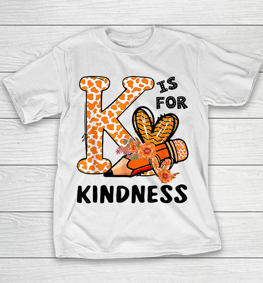 Kindness Unity Day Orange No Bullying Teachers Youth T-Shirt