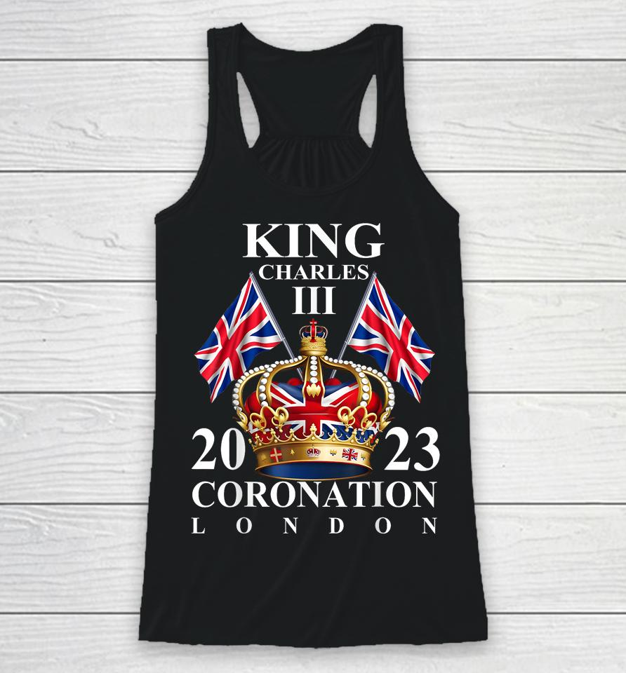 King Charles Iii British Monarch Royal Coronation May 2023 Racerback Tank