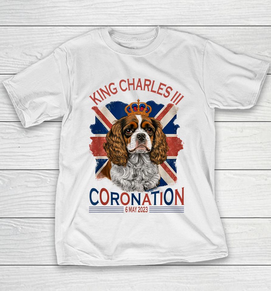 King Charles Iii British Royal Coronation May Spaniel Dog Youth T-Shirt