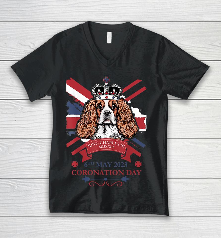 King Charles Iii Coronation 2023, British Bunting Coronation Unisex V-Neck T-Shirt