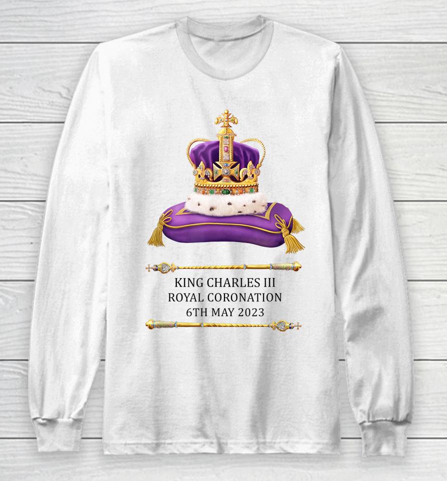 King Charles Iii Coronation 2023 British Souvenir Long Sleeve T-Shirt