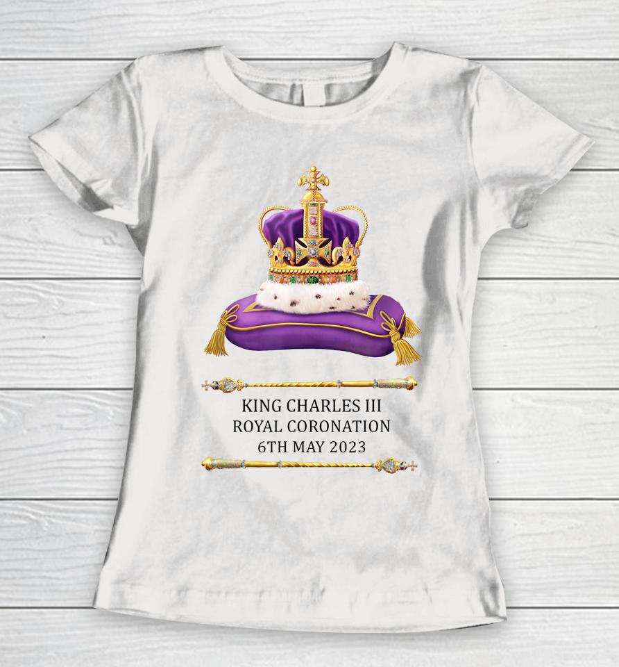 King Charles Iii Coronation 2023 British Souvenir Women T-Shirt