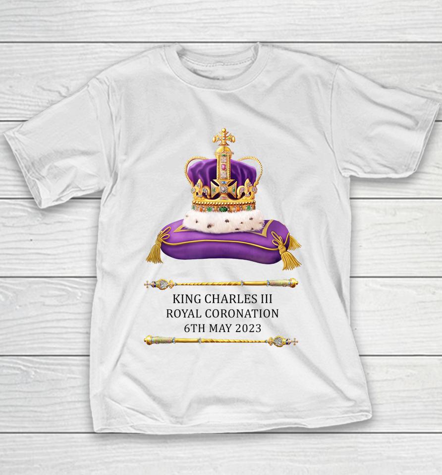 King Charles Iii Coronation 2023 British Souvenir Youth T-Shirt