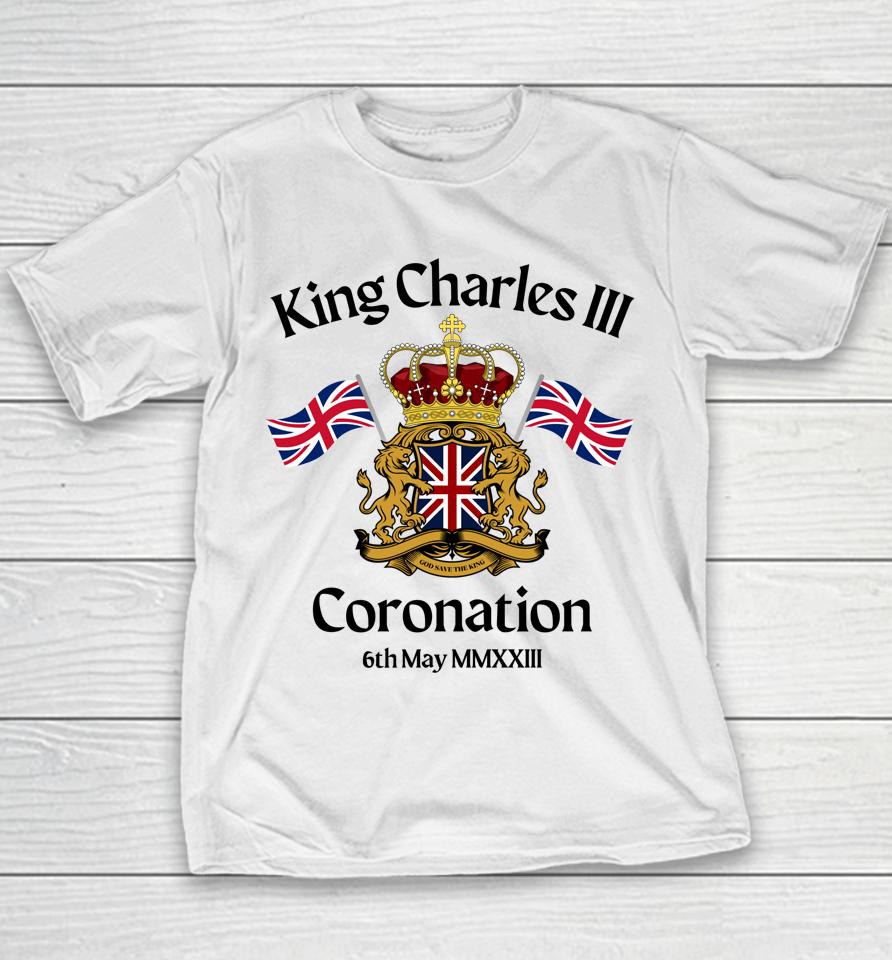 King Charles Iii Coronation 2023 The King's Coronation Youth T-Shirt