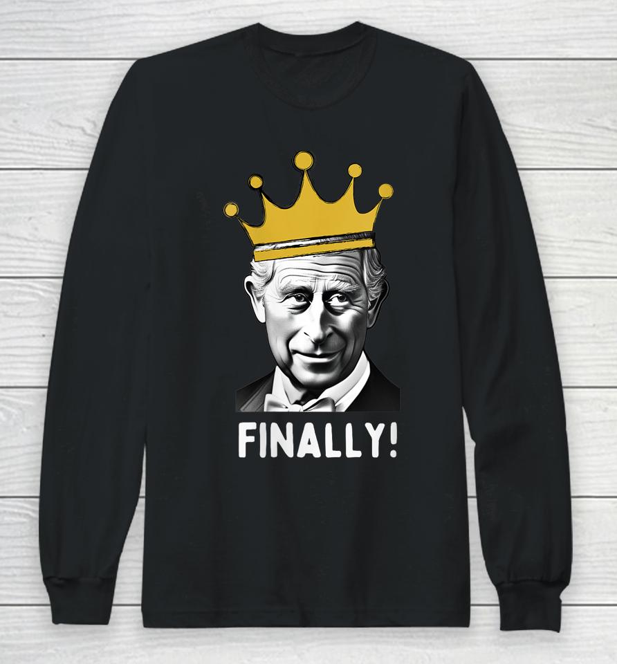 King Charles Iii Coronation Memorabilia Souvenir Party Long Sleeve T-Shirt