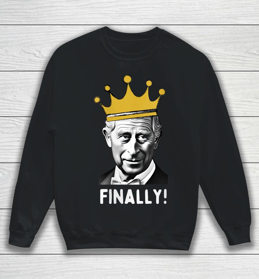 King Charles Iii Coronation Memorabilia Souvenir Party Sweatshirt
