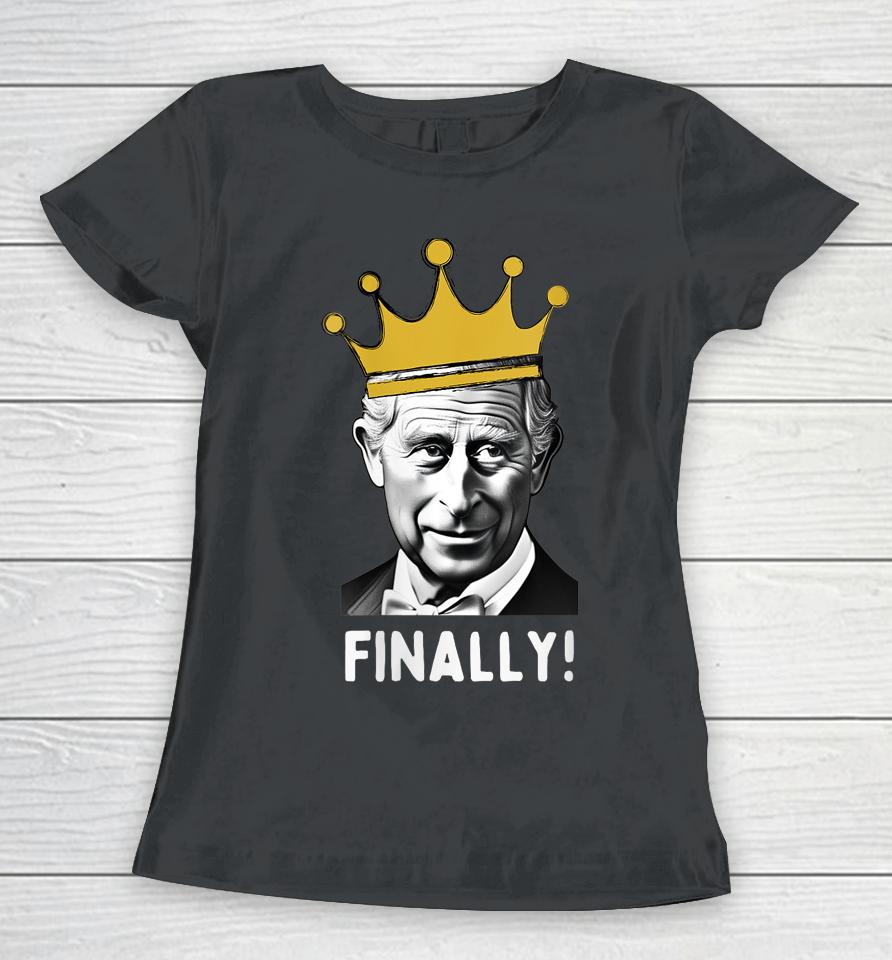 King Charles Iii Coronation Memorabilia Souvenir Party Women T-Shirt