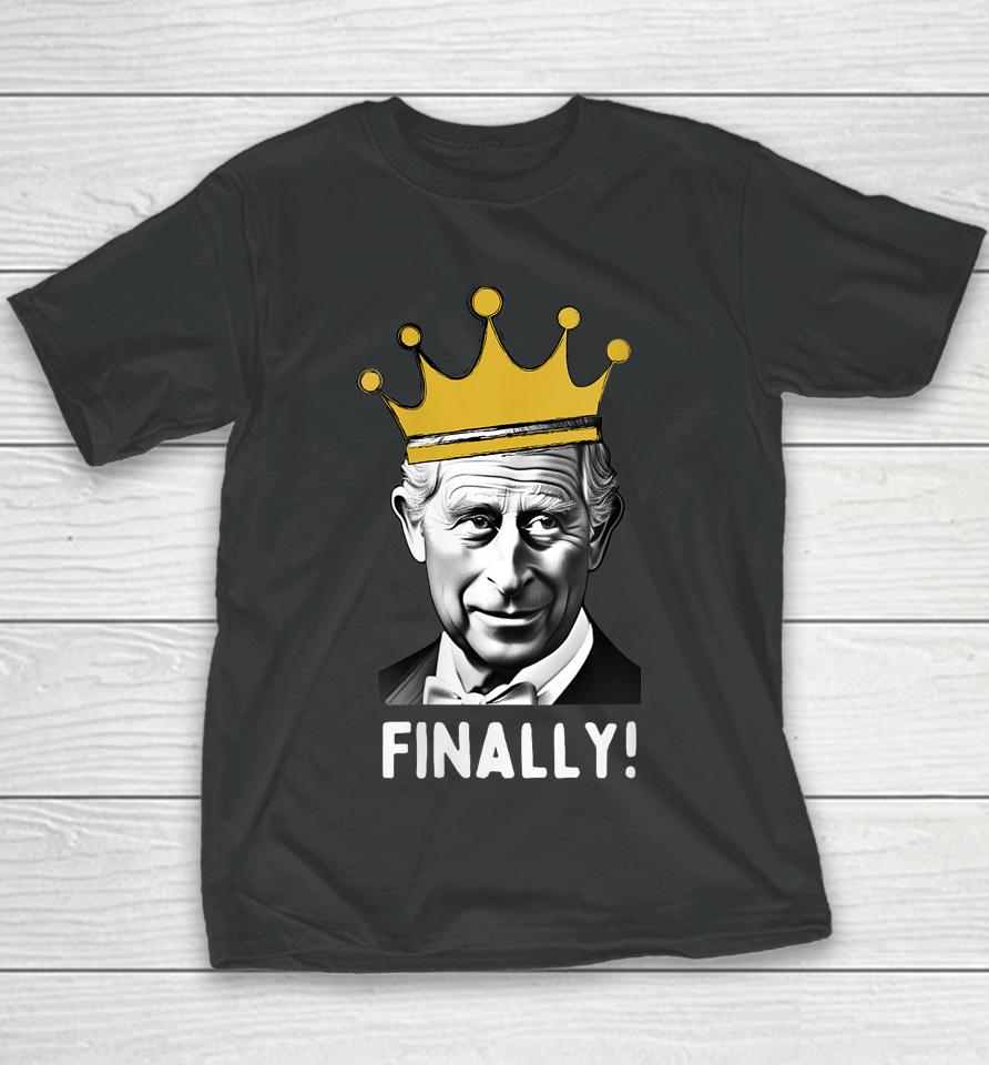 King Charles Iii Coronation Memorabilia Souvenir Party Youth T-Shirt