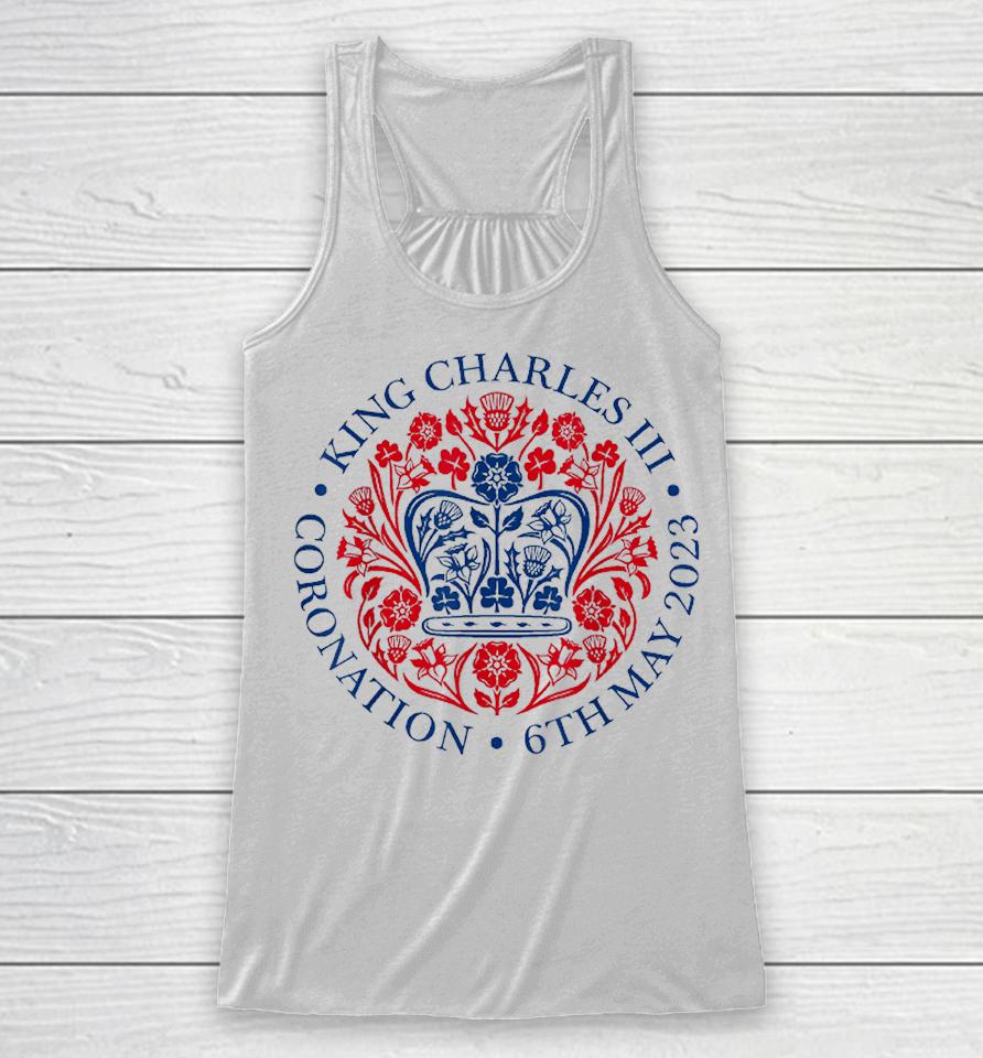 King Charles Iii Coronation Shirt Official Logo Watch Party Racerback Tank