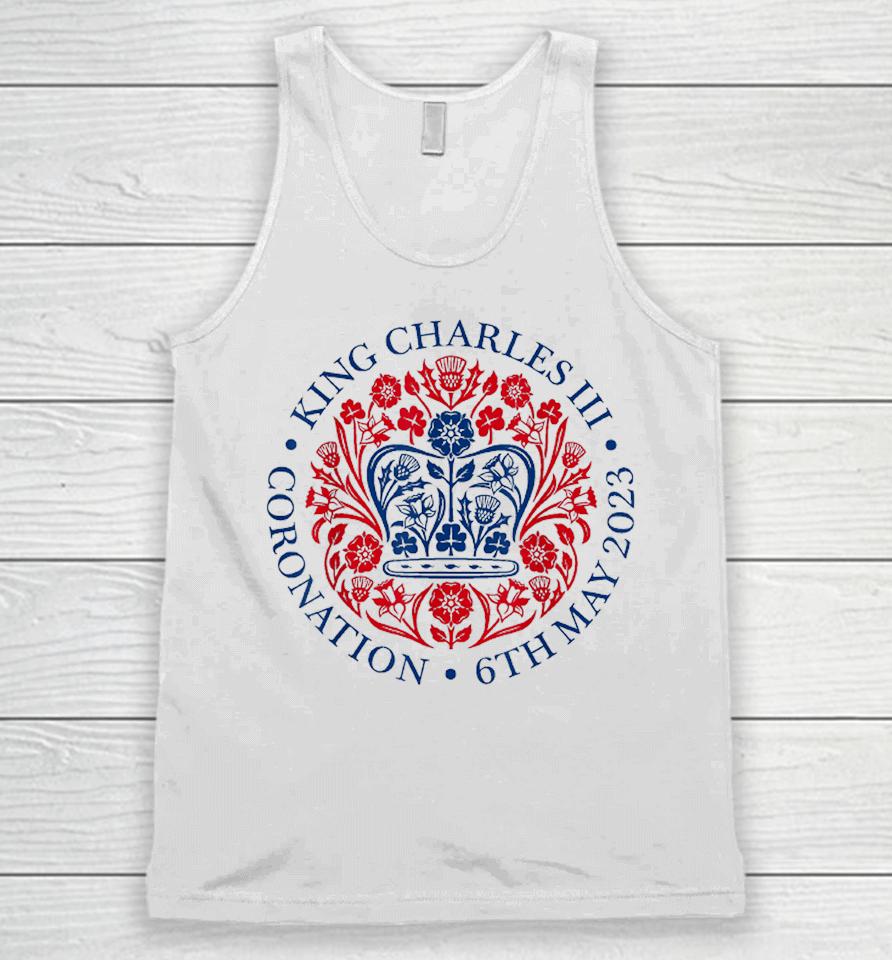 King Charles Iii Coronation Shirt Official Logo Watch Party Unisex Tank Top