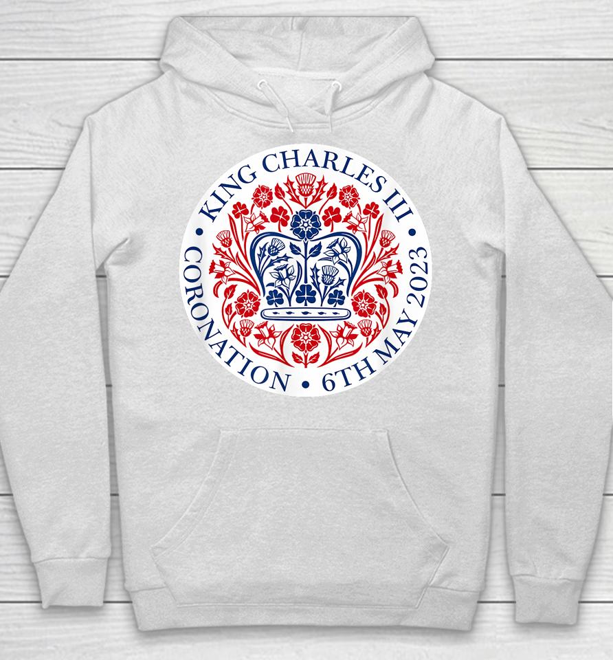 King Charles Iii Coronation Shirt Official Logo Watch Party Hoodie