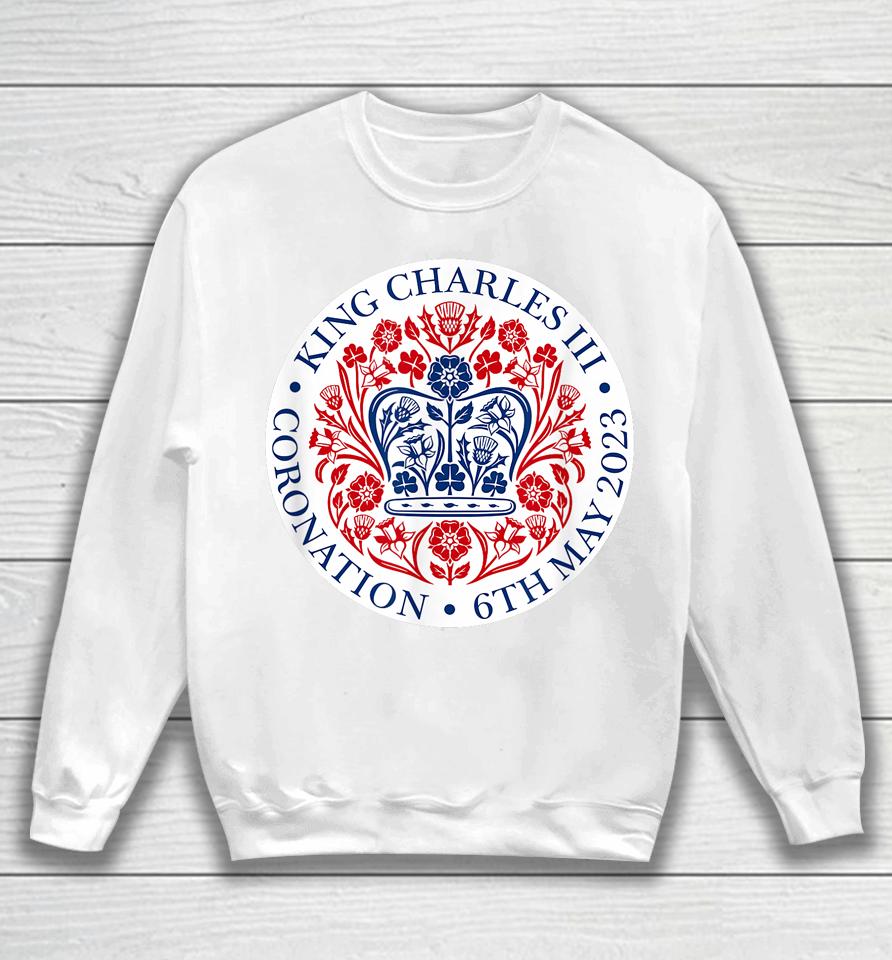 King Charles Iii Coronation Shirt Official Logo Watch Party Sweatshirt
