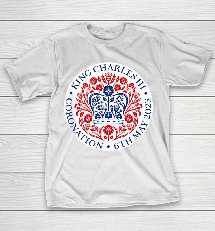 King Charles Iii Coronation Shirt Official Logo Watch Party T-Shirt