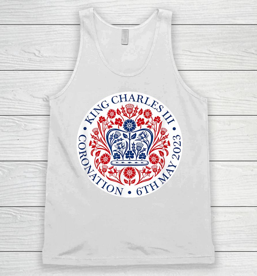 King Charles Iii Coronation Shirt Official Logo Watch Party Unisex Tank Top