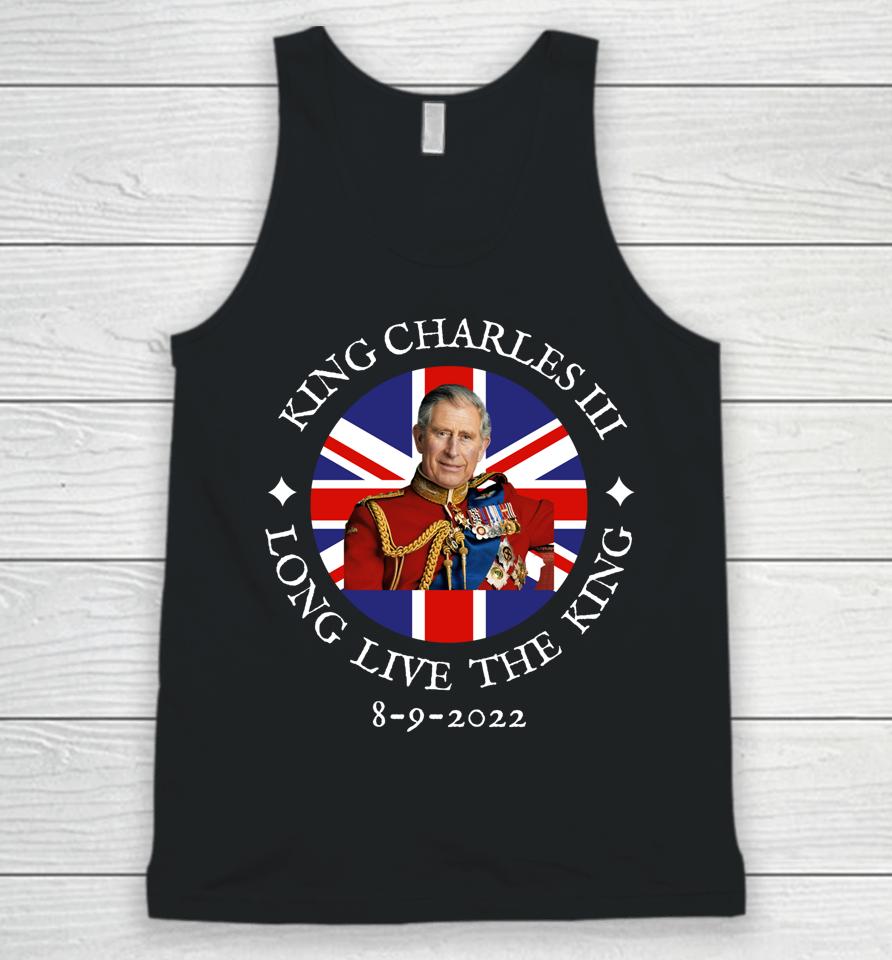 King Charles Iii Long Live The King 8-9-2022 British Flag Unisex Tank Top