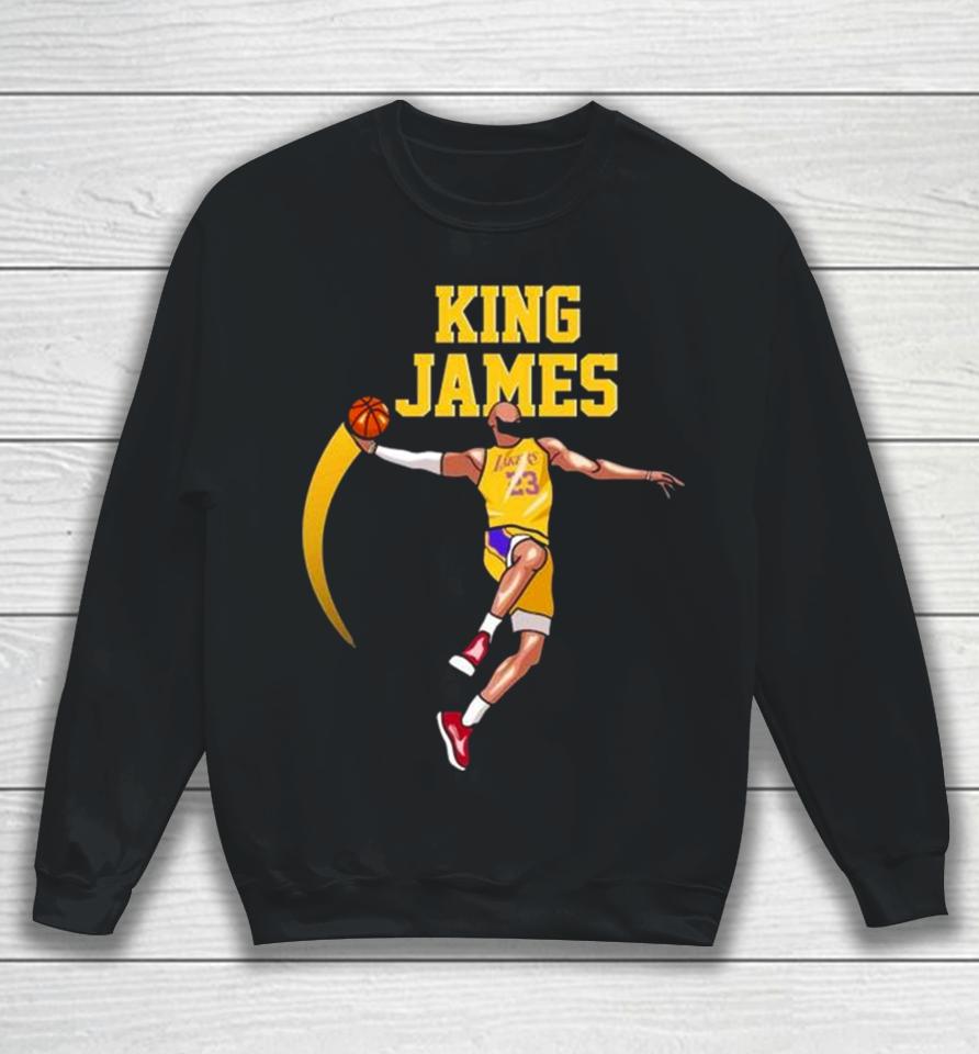 King James Basketball Player Los Angeles Lakers Nba Sweatshirt