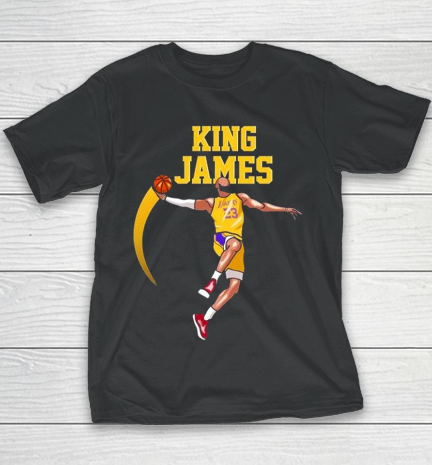 King James Basketball Player Los Angeles Lakers Nba Youth T-Shirt