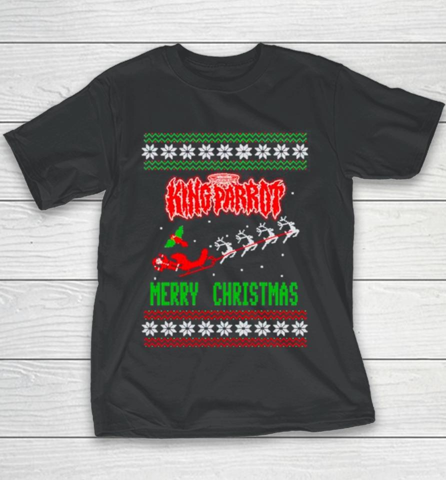 King Parrot Merry Christmas Uglyshirts Youth T-Shirt