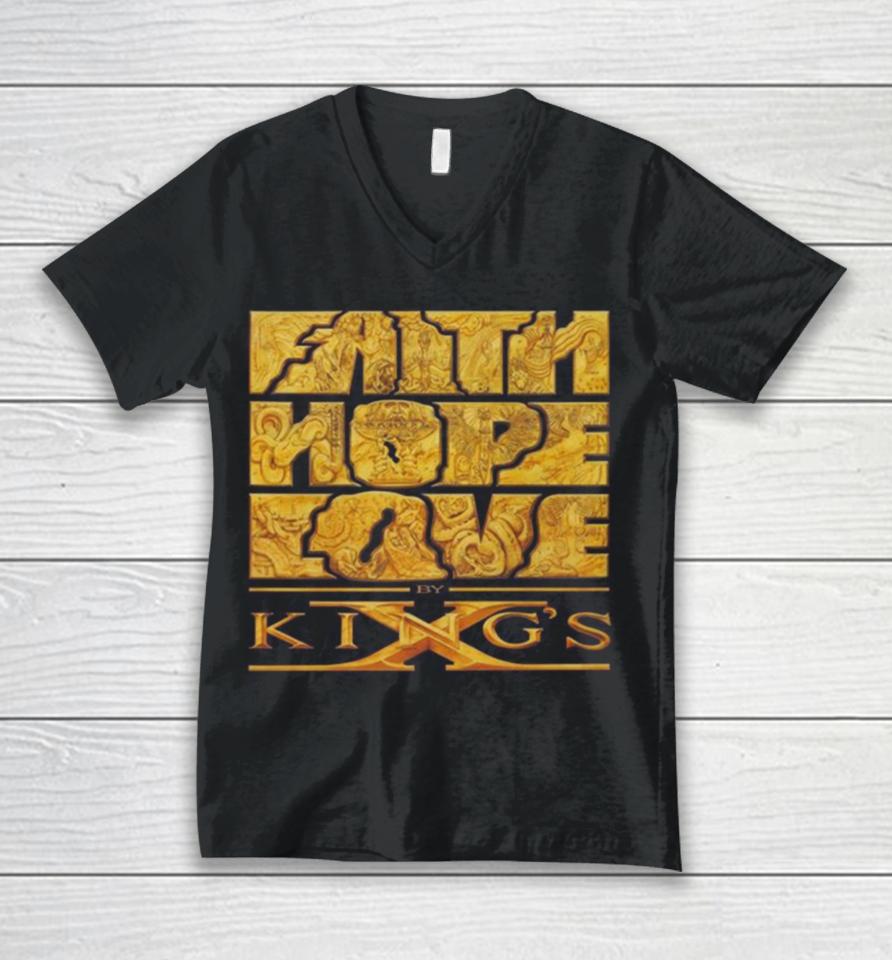 King’s X Faith Hope Love Unisex V-Neck T-Shirt