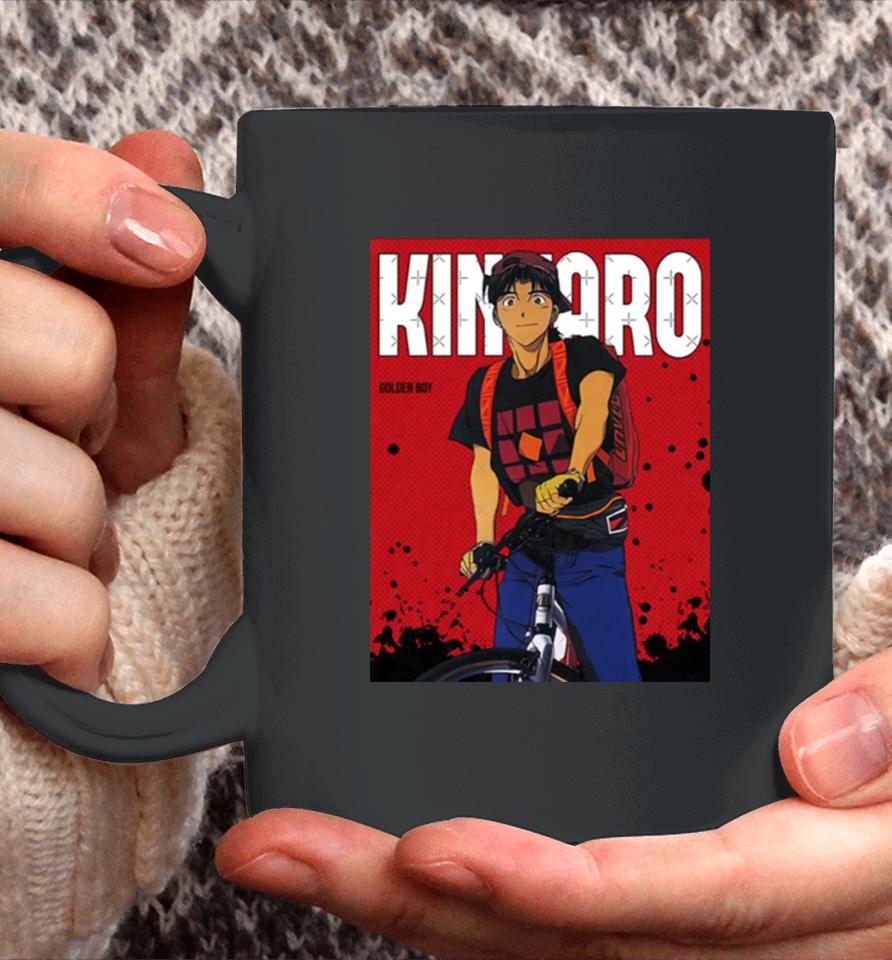 Kintaro Oe Red Comic Design Golden Boy Coffee Mug