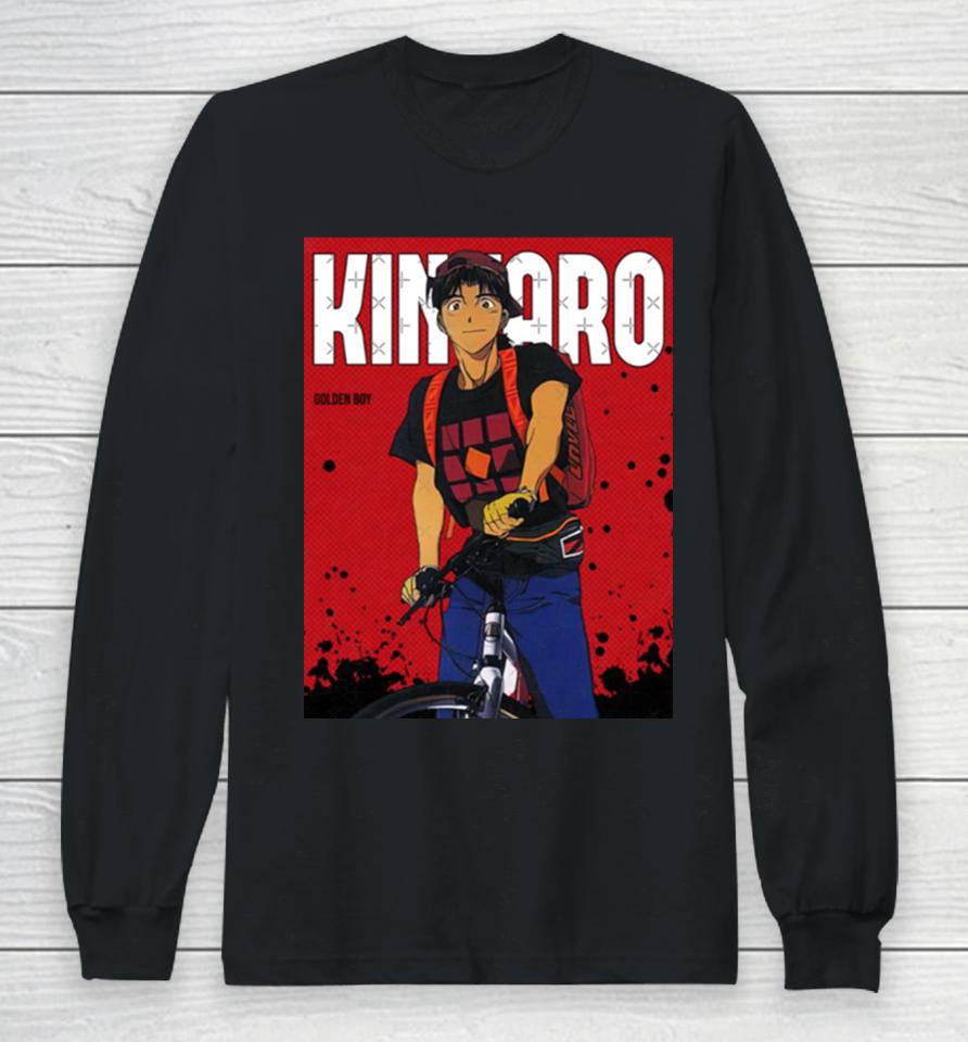 Kintaro Oe Red Comic Design Golden Boy Long Sleeve T-Shirt