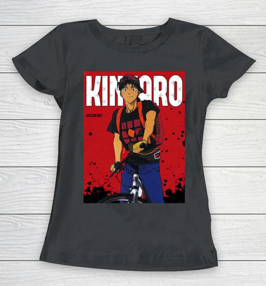 Kintaro Oe Red Comic Design Golden Boy Women T-Shirt