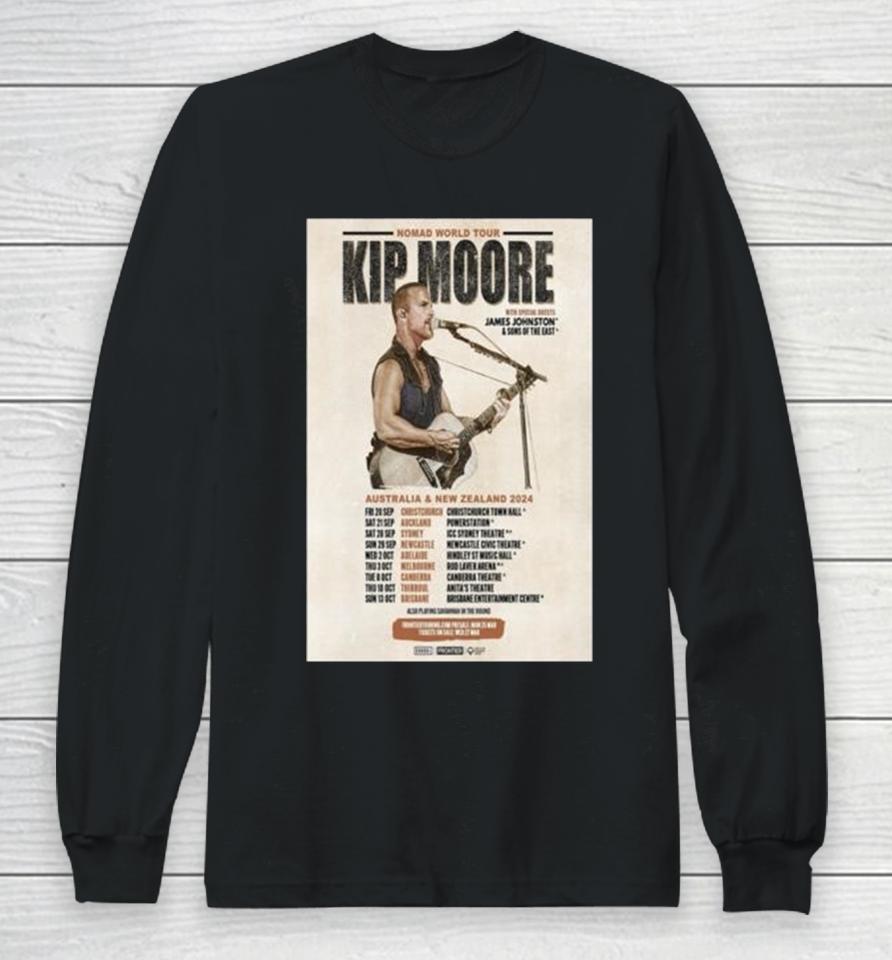 Kip Moore Australia And New Zealand Tour 2024 Long Sleeve T-Shirt