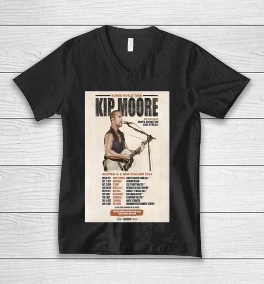 Kip Moore Australia And New Zealand Tour 2024 Unisex V-Neck T-Shirt