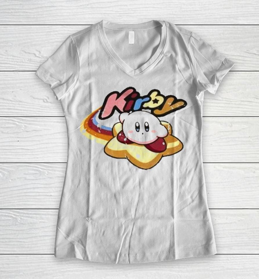 Kirby Informer Target Kirby Women V-Neck T-Shirt