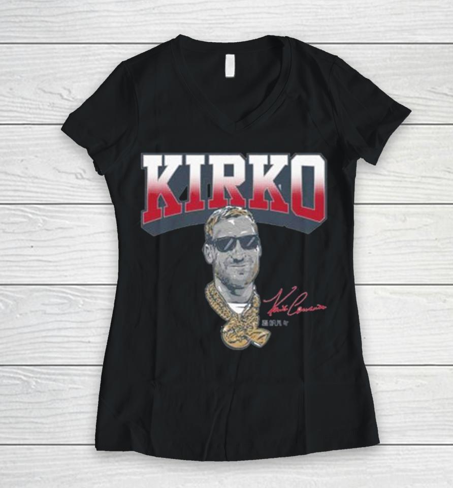 Kirk Cousins Kirko Chainz Atl Signature Women V-Neck T-Shirt