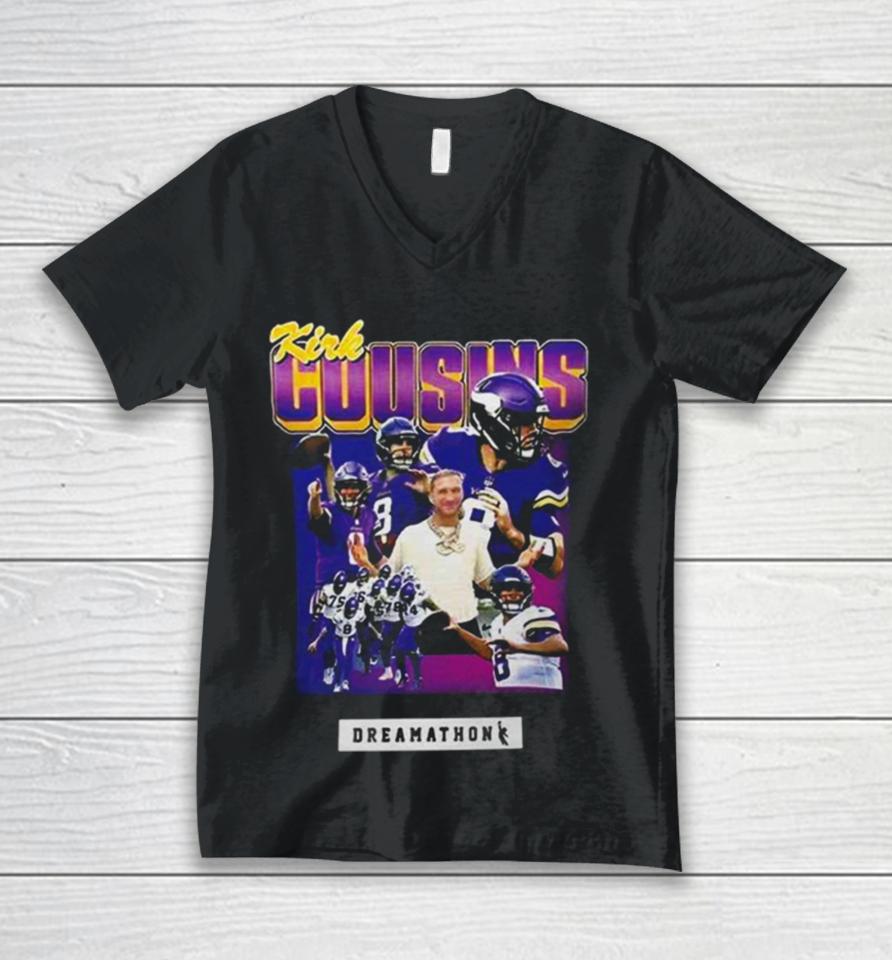 Kirk Cousins Minnesota Vikings Players Unisex V-Neck T-Shirt