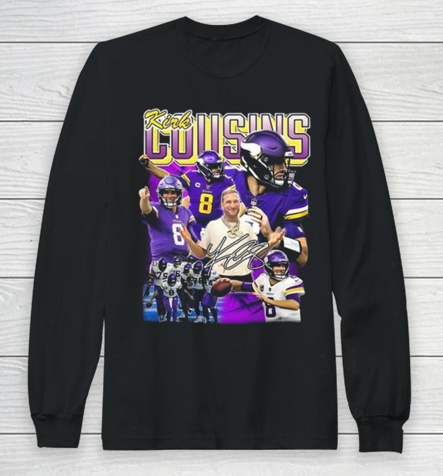 Kirk Cousins Minnesota Vikings Signature Long Sleeve T-Shirt