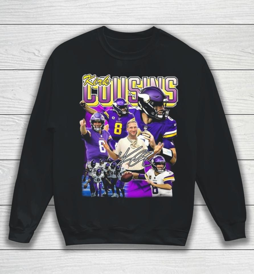 Kirk Cousins Minnesota Vikings Signature Sweatshirt